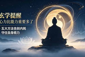 付费文章:玄学提醒-心力比能力重要多了,五大方法告别内耗守住自身精力